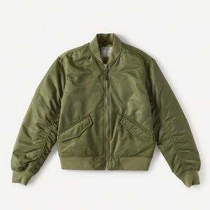 Everlane Green Bomber Jacket - Like New!